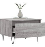 VidaXL Salontafels 2 st 50x46x35 cm bewerkt hout grijs sonoma eiken