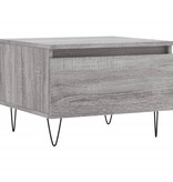 VidaXL Salontafels 2 st 50x46x35 cm bewerkt hout grijs sonoma eiken