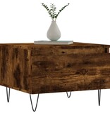 VidaXL Salontafels 2 st 50x46x35 cm bewerkt hout gerookt eikenkleurig