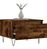 VidaXL Salontafels 2 st 50x46x35 cm bewerkt hout gerookt eikenkleurig