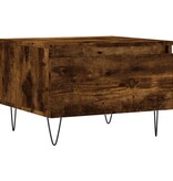VidaXL Salontafels 2 st 50x46x35 cm bewerkt hout gerookt eikenkleurig