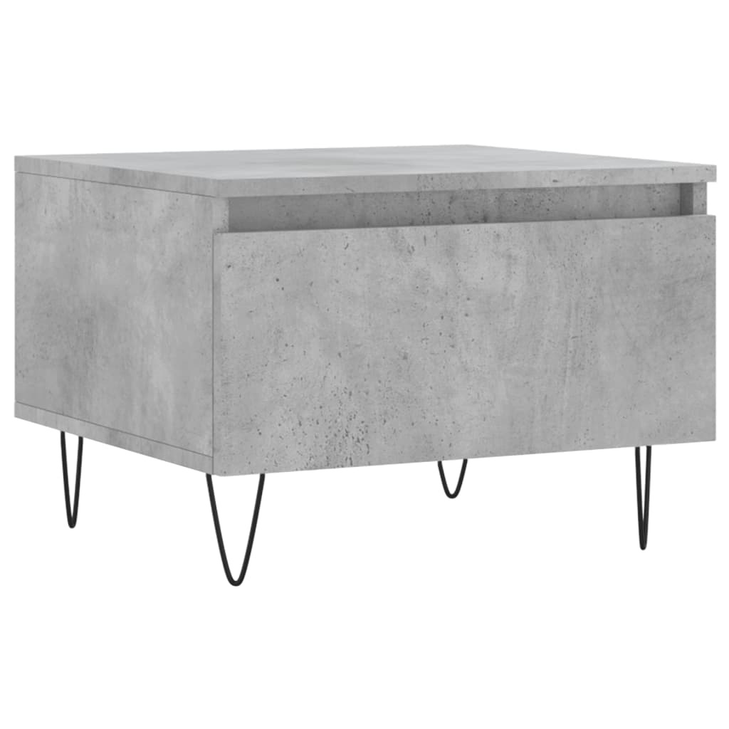 VidaXL Salontafels 2 st 50x46x35 cm bewerkt hout betongrijs