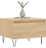 VidaXL Salontafels 2 st 50x46x35 cm bewerkt hout sonoma eikenkleurig