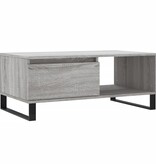VidaXL Salontafel 90x50x36,5 cm bewerkt hout grijs sonoma