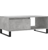 VidaXL Salontafel 90x50x36,5 cm bewerkt hout betongrijs