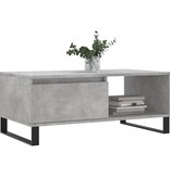 VidaXL Salontafel 90x50x36,5 cm bewerkt hout betongrijs