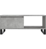 VidaXL Salontafel 90x50x36,5 cm bewerkt hout betongrijs