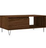 VidaXL Salontafel 90x50x36,5 cm bewerkt hout bruineikenkleurig