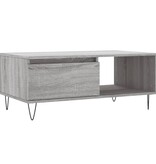 VidaXL Salontafel 90x50x36,5 cm bewerkt hout grijs sonoma
