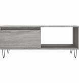 VidaXL Salontafel 90x50x36,5 cm bewerkt hout grijs sonoma