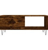 VidaXL Salontafel 90x50x36,5 cm bewerkt hout gerookt eikenkleurig