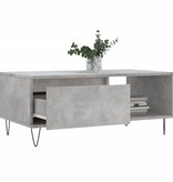 VidaXL Salontafel 90x50x36,5 cm bewerkt hout betongrijs