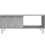 VidaXL Salontafel 90x50x36,5 cm bewerkt hout betongrijs