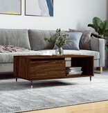VidaXL Salontafel 90x50x36,5 cm bewerkt hout bruineikenkleurig