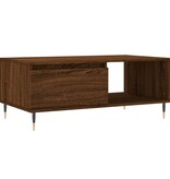 VidaXL Salontafel 90x50x36,5 cm bewerkt hout bruineikenkleurig