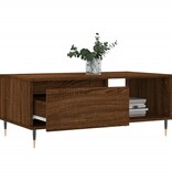 VidaXL Salontafel 90x50x36,5 cm bewerkt hout bruineikenkleurig