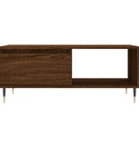 VidaXL Salontafel 90x50x36,5 cm bewerkt hout bruineikenkleurig