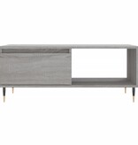 VidaXL Salontafel 90x50x36,5 cm bewerkt hout grijs sonoma