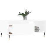 VidaXL Salontafel 90x50x36,5 cm bewerkt hout wit