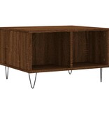 VidaXL Salontafel 60x50x36,5 cm bewerkt hout bruineikenkleurig