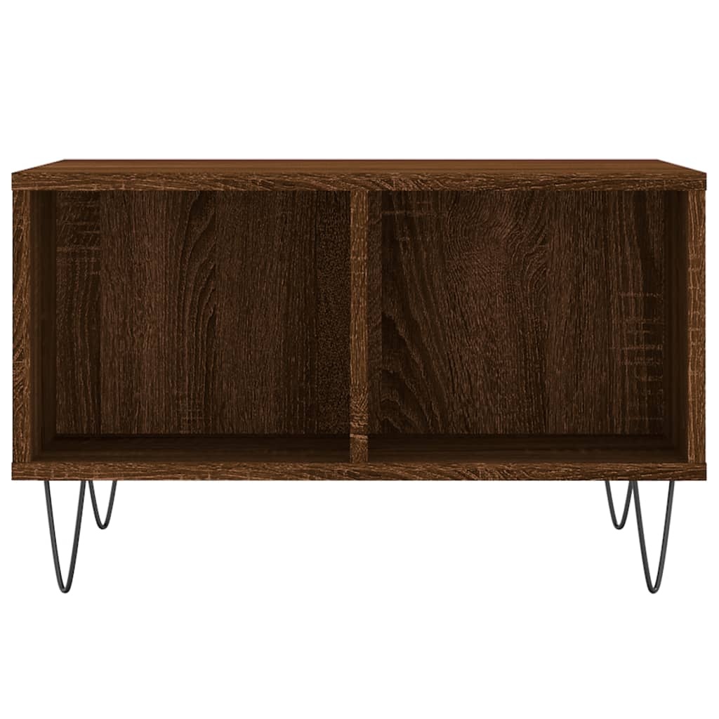 VidaXL Salontafel 60x50x36,5 cm bewerkt hout bruineikenkleurig