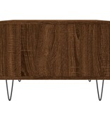 vidaXL Salontafel 60x50x36,5 cm bewerkt hout bruineikenkleurig