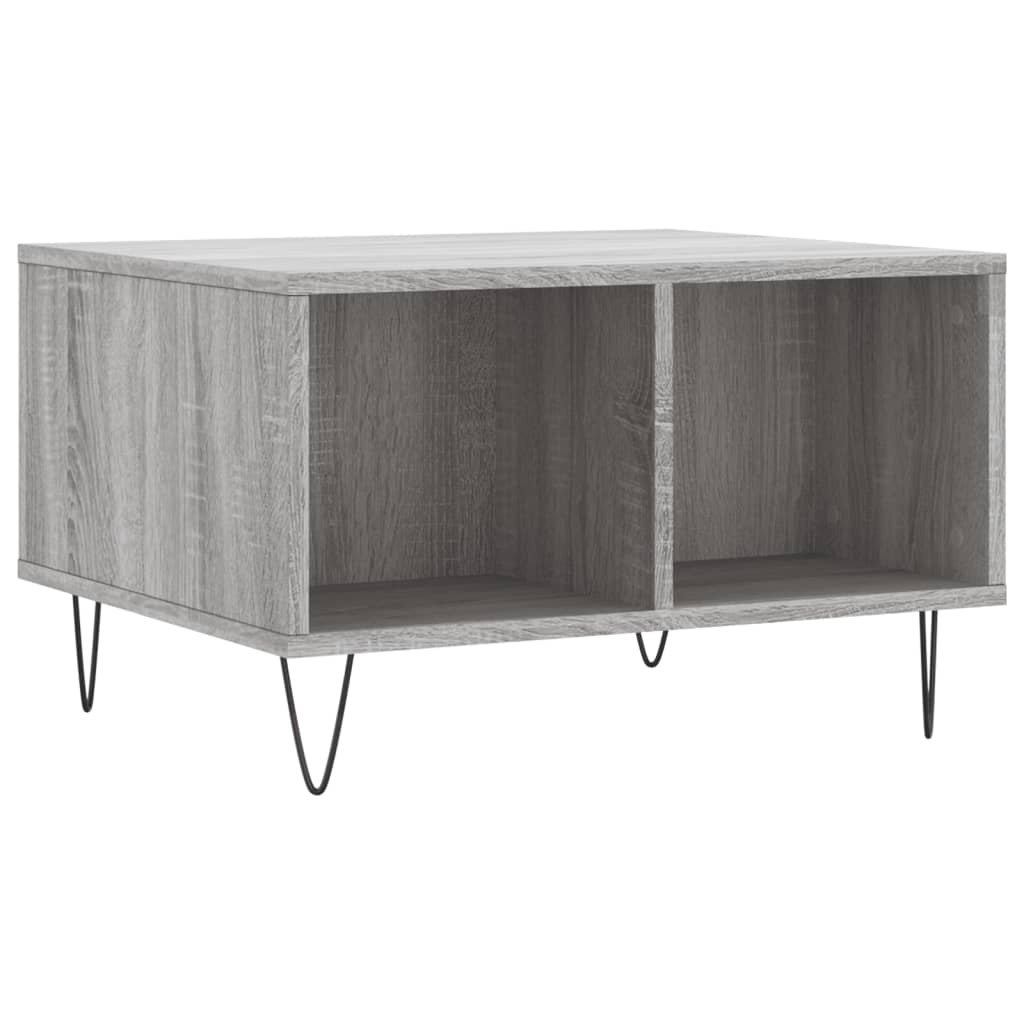 VidaXL Salontafel 60x50x36,5 cm bewerkt hout grijs