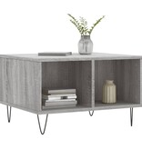 VidaXL Salontafel 60x50x36,5 cm bewerkt hout grijs