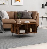 VidaXL Salontafel 60x50x36,5 cm bewerkt hout gerookt eikenkleurig