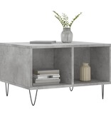 VidaXL Salontafel 60x50x36,5 cm bewerkt hout betongrijs