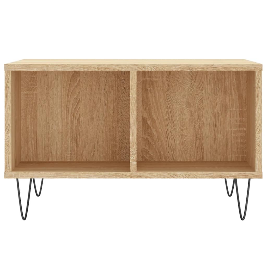 VidaXL Salontafel 60x50x36,5 cm bewerkt hout sonoma eikenkleurig