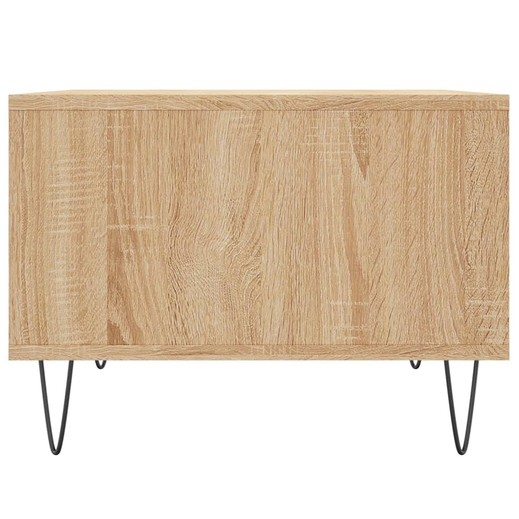 VidaXL Salontafel 60x50x36,5 cm bewerkt hout sonoma eikenkleurig