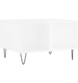 VidaXL Salontafel 60x50x36,5 cm bewerkt hout hoogglans wit