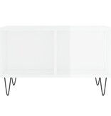 VidaXL Salontafel 60x50x36,5 cm bewerkt hout hoogglans wit