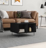 VidaXL Salontafel 60x50x36,5 cm bewerkt hout zwart