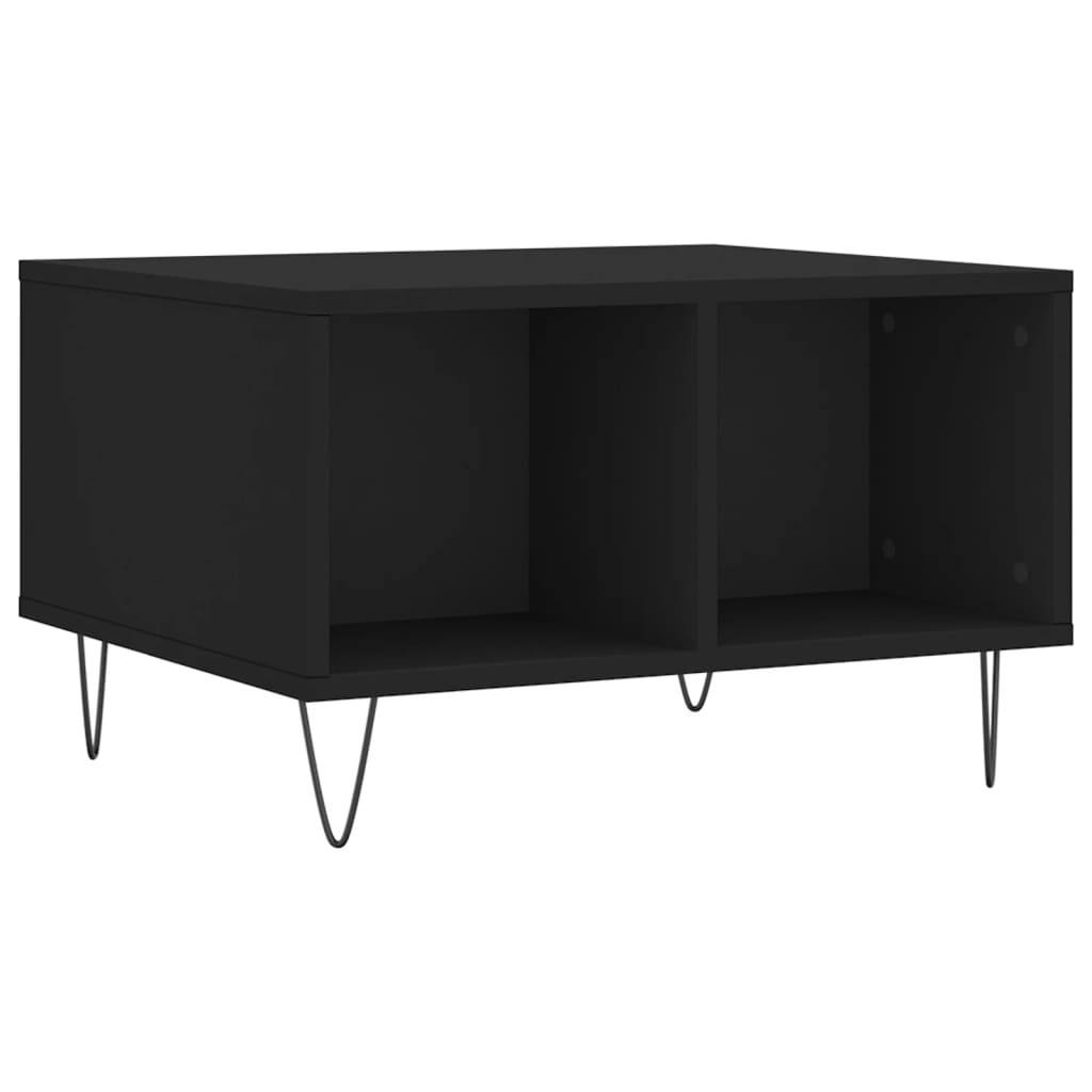 VidaXL Salontafel 60x50x36,5 cm bewerkt hout zwart