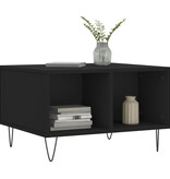 VidaXL Salontafel 60x50x36,5 cm bewerkt hout zwart
