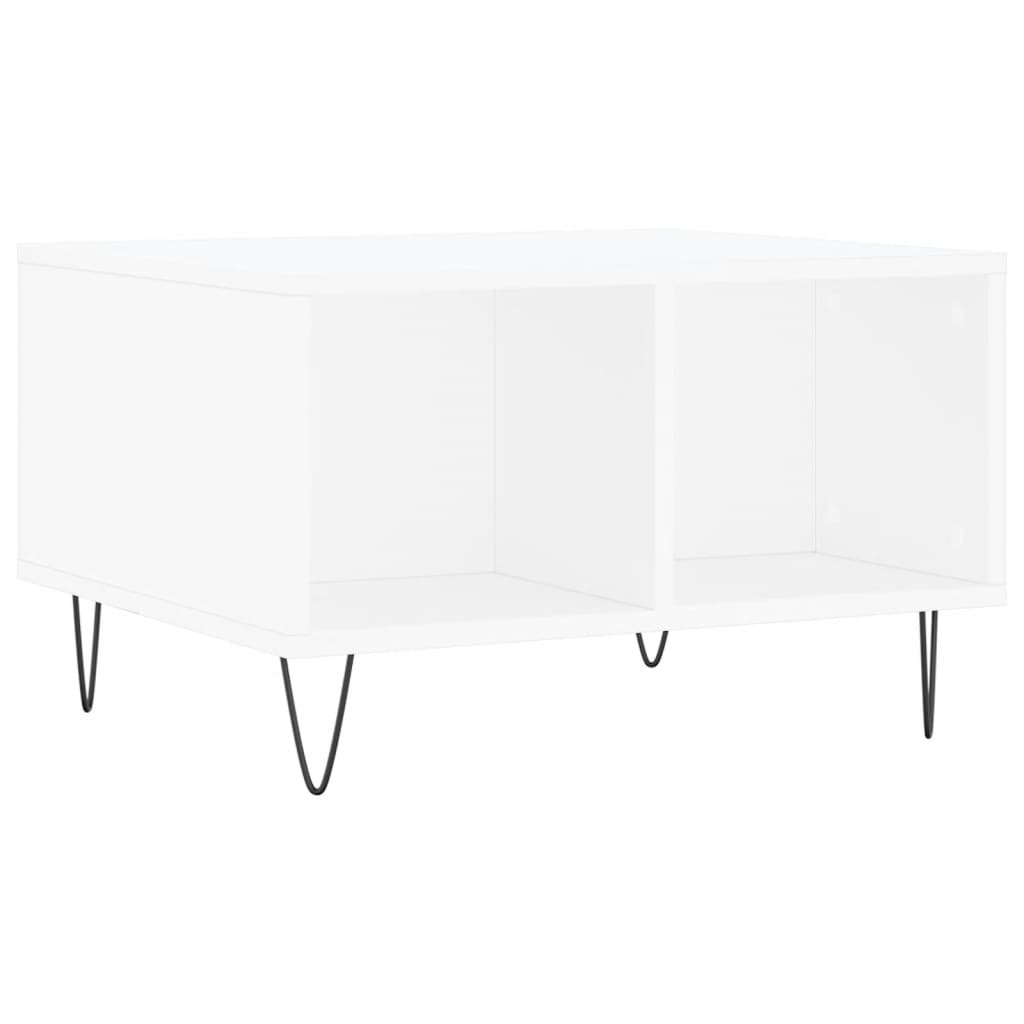 VidaXL Salontafel 60x50x36,5 cm bewerkt hout wit