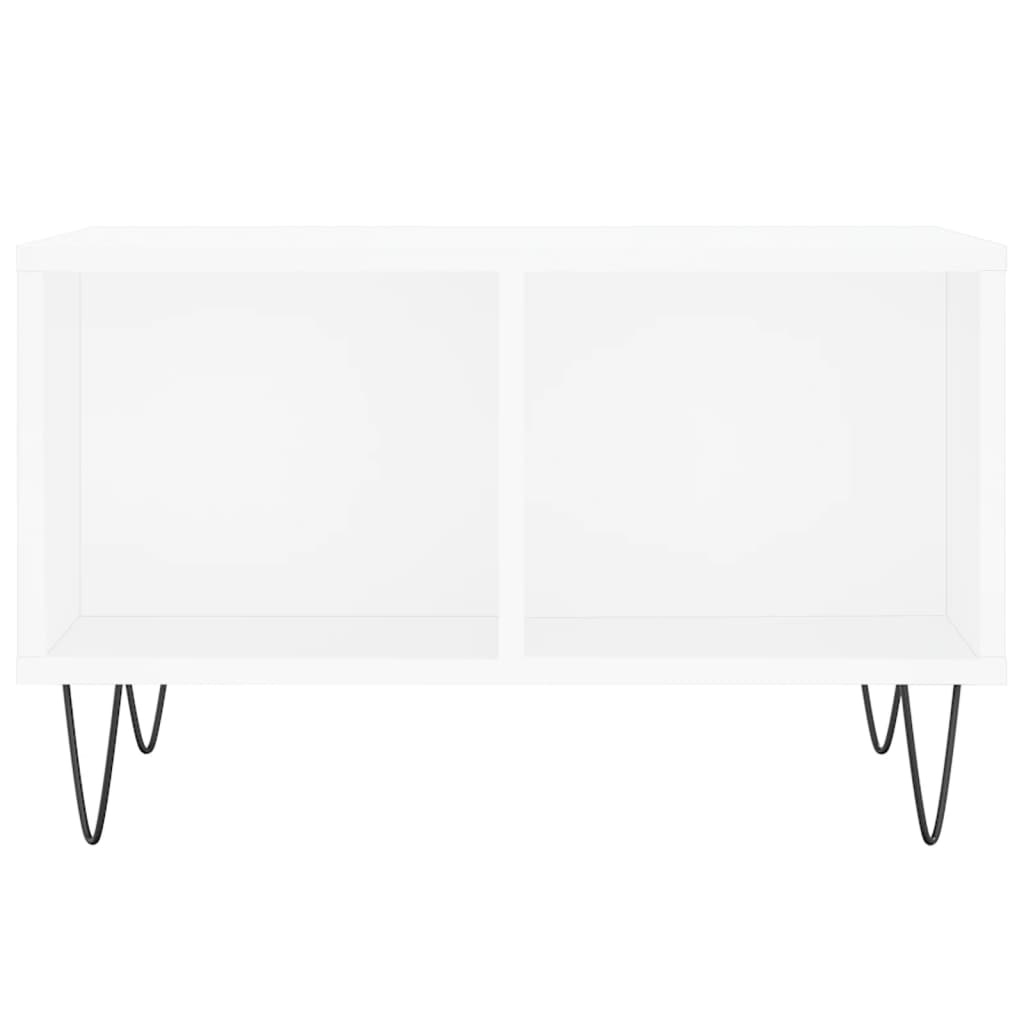 VidaXL Salontafel 60x50x36,5 cm bewerkt hout wit