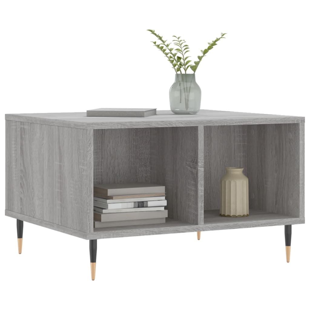 VidaXL Salontafel 60x50x36,5 cm bewerkt hout grijs