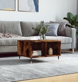 VidaXL Salontafel 60x50x36,5 cm bewerkt hout gerookt eikenkleurig