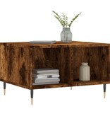 VidaXL Salontafel 60x50x36,5 cm bewerkt hout gerookt eikenkleurig
