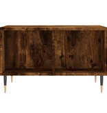 VidaXL Salontafel 60x50x36,5 cm bewerkt hout gerookt eikenkleurig