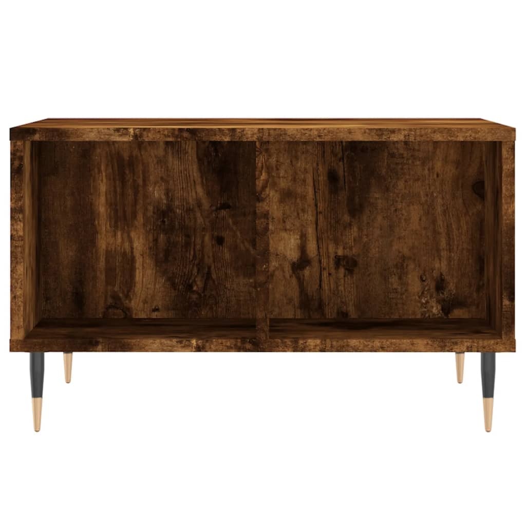 VidaXL Salontafel 60x50x36,5 cm bewerkt hout gerookt eikenkleurig