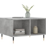 VidaXL Salontafel 60x50x36,5 cm bewerkt hout betongrijs