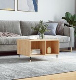 VidaXL Salontafel 60x50x36,5 cm bewerkt hout sonoma eikenkleurig