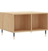 VidaXL Salontafel 60x50x36,5 cm bewerkt hout sonoma eikenkleurig