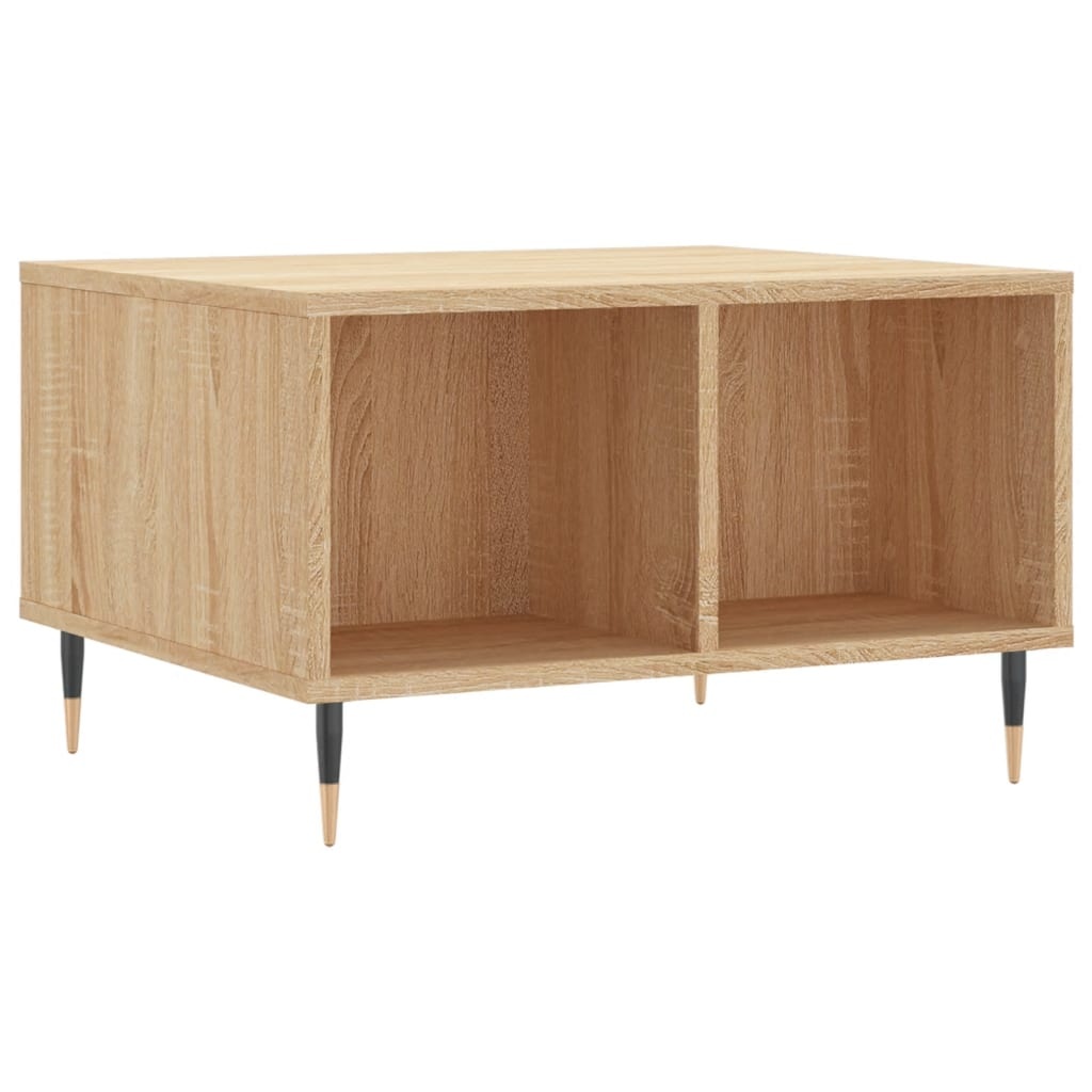 VidaXL Salontafel 60x50x36,5 cm bewerkt hout sonoma eikenkleurig