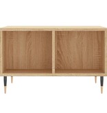 VidaXL Salontafel 60x50x36,5 cm bewerkt hout sonoma eikenkleurig