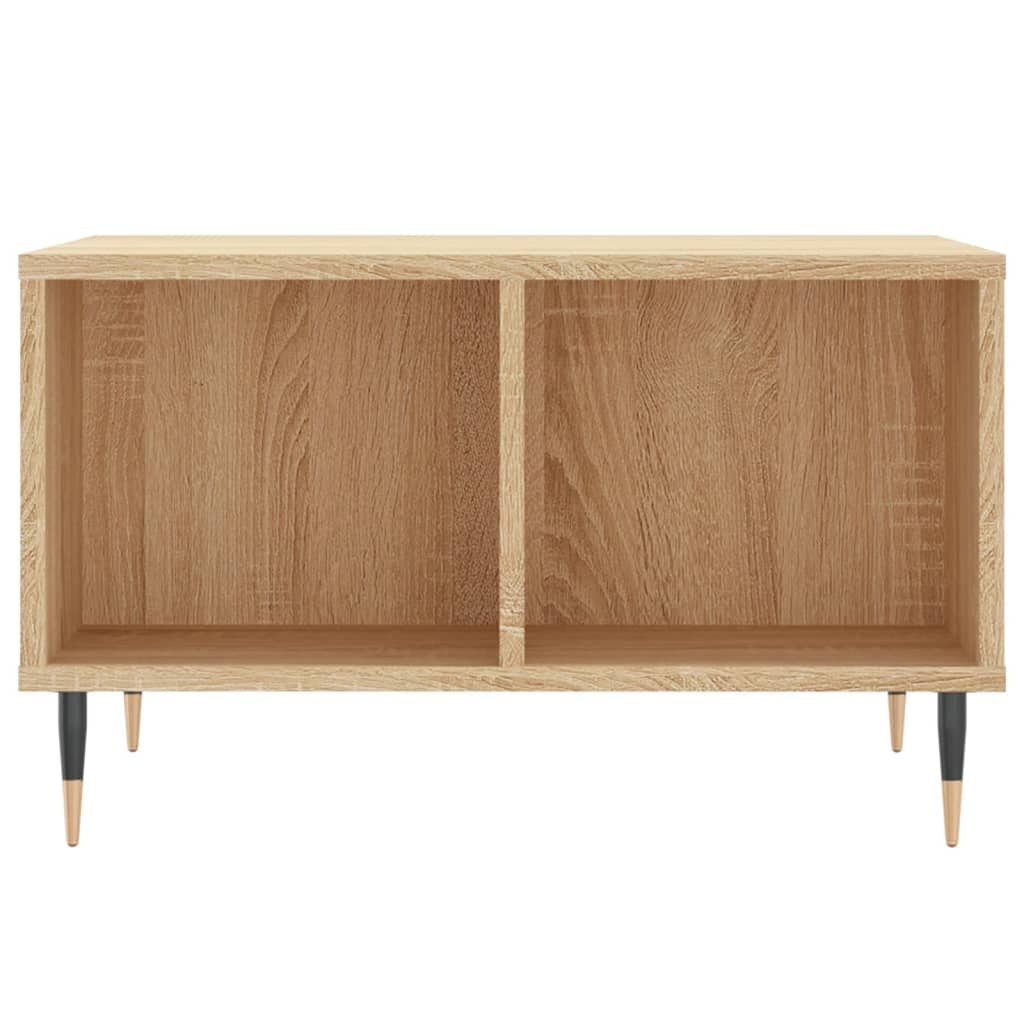 VidaXL Salontafel 60x50x36,5 cm bewerkt hout sonoma eikenkleurig